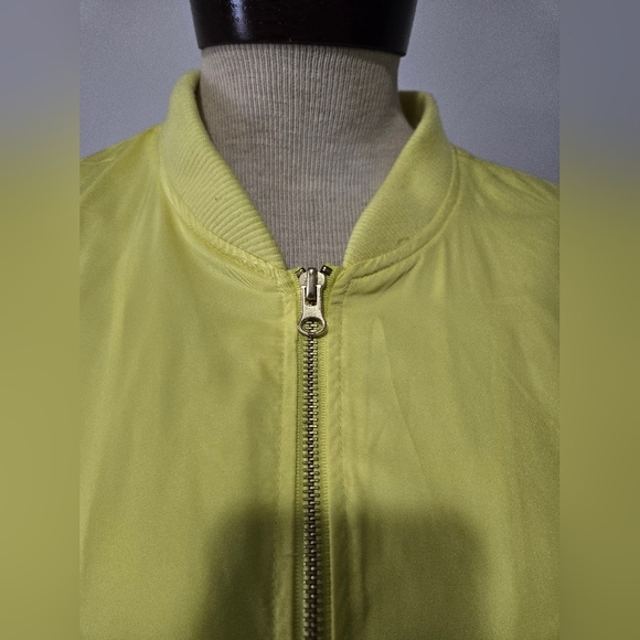 Anrhropologie HEI HEI Women's Yellow Bomber Jacket. size Medium - Picture 4 of 16